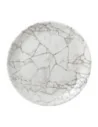 Assiettes rondes Studio Prints Kintsugi Agate Grey 288mm (Lot de 12)