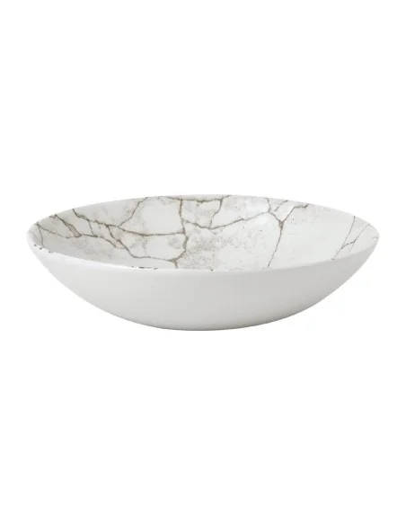 Assiettes coupe ronde Studio Prints Kintsugi Agate Grey 182mm (Lot de 12)