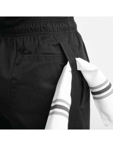 Pantalon de cuisine mixte traité au Teflon Easyfit noir XL