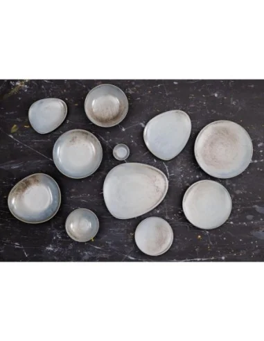 Assiettes plates Olympia Ember Blue 180mm (lot de 6)