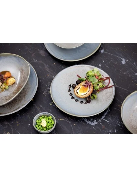 Assiettes plates Olympia Ember Blue 180mm (lot de 6)