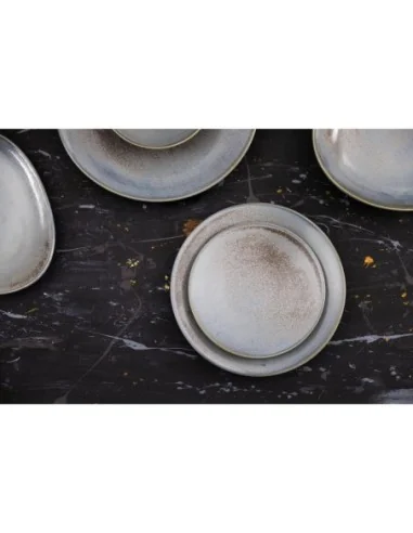 Assiettes plates Olympia Ember Blue 180mm (lot de 6)