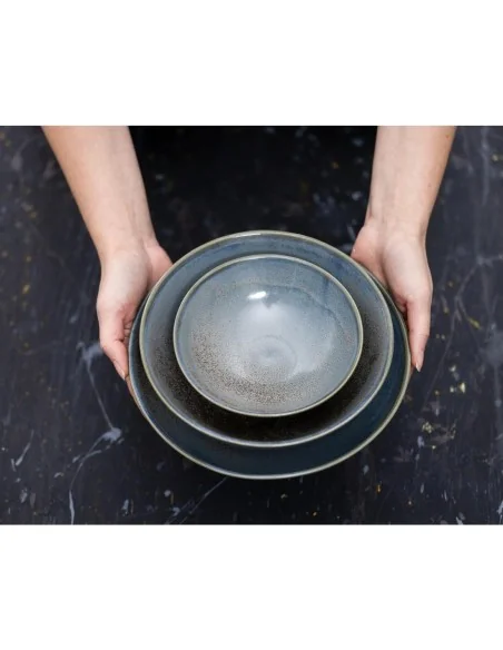 Bols évasés Olympia Ember Blue 152 mm (lot de 6)