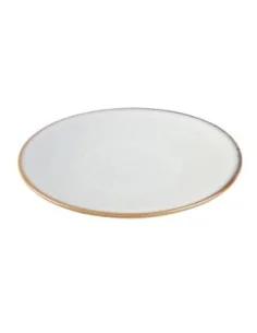 Assiettes plates Olympia Drift gris uni 230 mm (lot de 6)