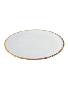 Assiettes plates Olympia Drift gris uni 180 mm (lot de 6)
