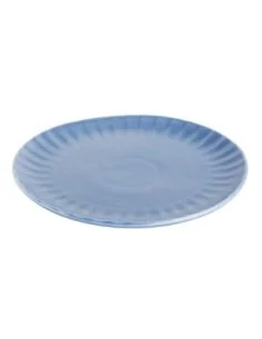 Assiettes plates Olympia Corallite bleues 280 mm (lot de 6) 2
