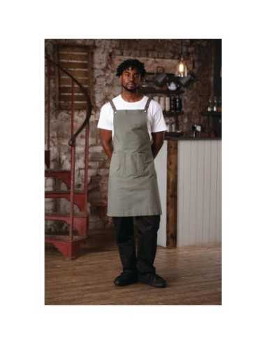 Tablier bavette en coton Southside kaki