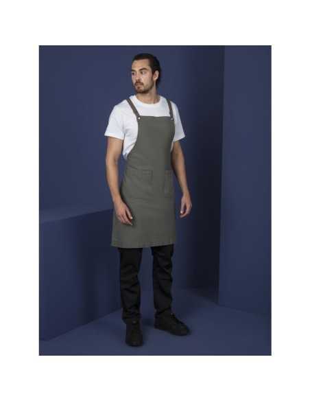 Tablier bavette en coton Southside kaki