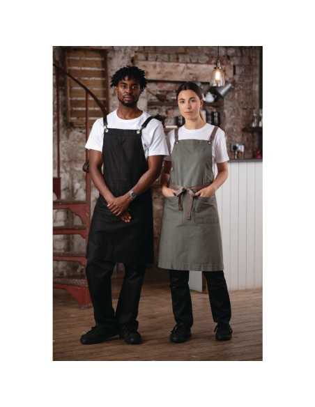 Tablier bavette en coton Southside kaki