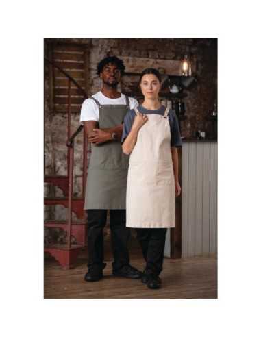 Tablier bavette en coton Southside kaki