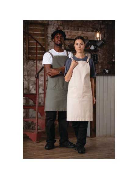 Tablier bavette en coton Southside kaki
