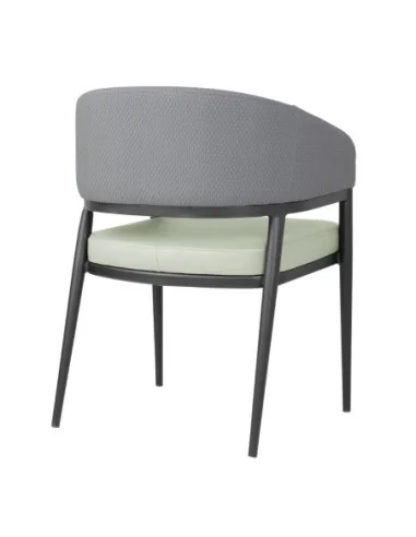 Fauteuils d'intérieur Bolero Meridian gris / pistache (lot de 2)