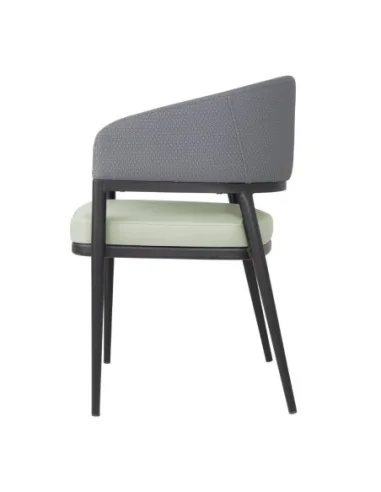 Fauteuils d'intérieur Bolero Meridian gris / pistache (lot de 2)