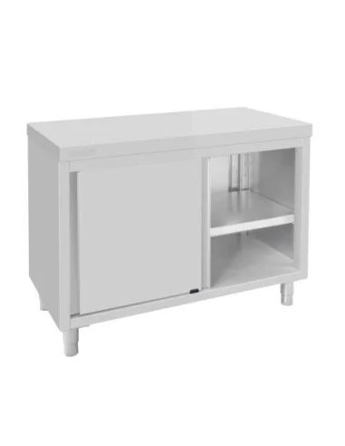 Armoire sur pieds en acier inoxydable Vogue 900x1200x600mm