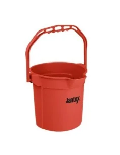 Seau gradué avec bec verseur Jantex 10L rouge  2