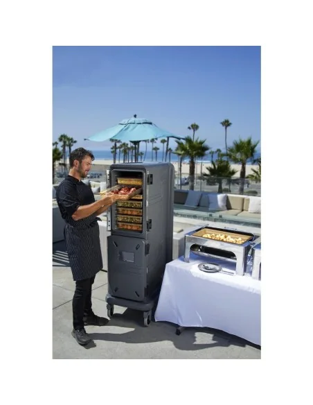 Grand chariot Pro Cart Ultra Cambro chaud/chaud 2 portes anthracite