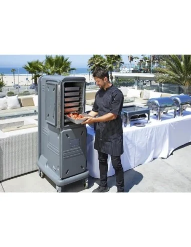 Grand chariot Pro Cart Ultra Cambro froid/froid 2 portes anthracite