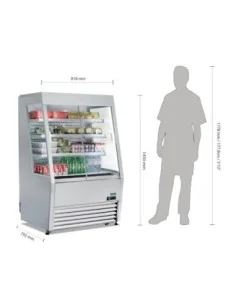 Vitrine réfrigérée libre-service économe en énergie Polar série G 390L 2