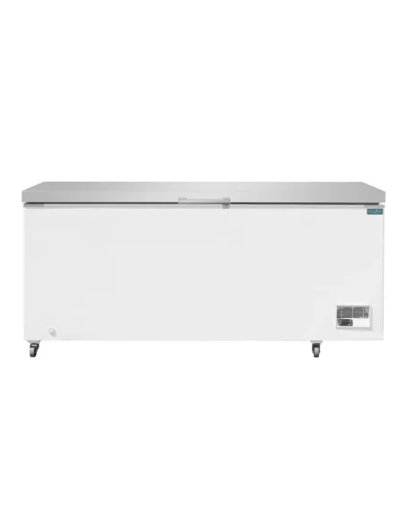 Congélateur coffre avec couvercle inox Polar Série G 581L