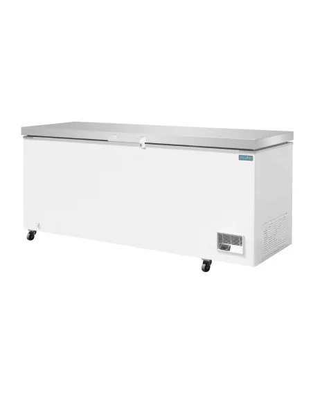 Congélateur coffre avec couvercle inox Polar Série G 581L