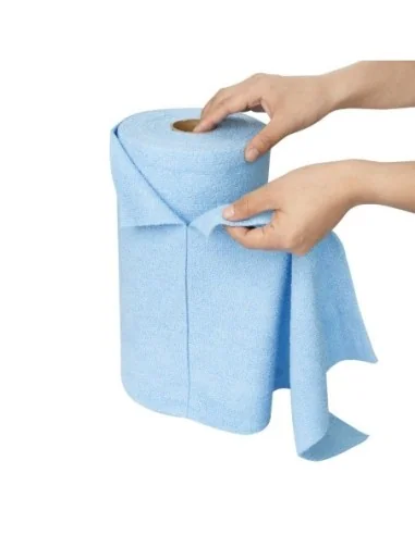 Chiffons en microfibre Nisbets Essentials bleus 300x300m