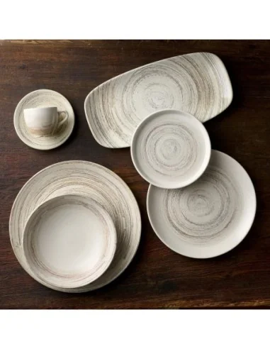 Assiettes rondes Churchill Elements Dune Evolve 260mm (Lot de 12)