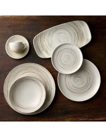 Assiettes rondes Churchill Elements Dune Evolve 260mm (Lot de 12)