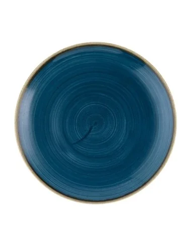 Assiettes rondes Churchill Stonecast Java Blue Evolve 220mm (Lot de 12)