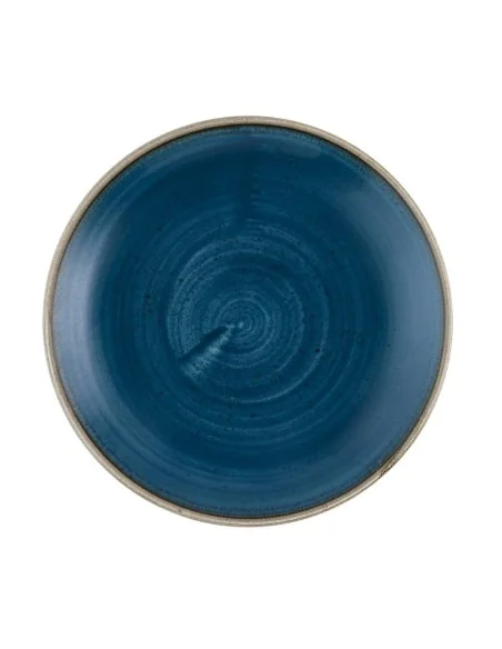 Assiettes rondes Churchill Stonecast Java Blue Evolve 165mm (Lot de 12)