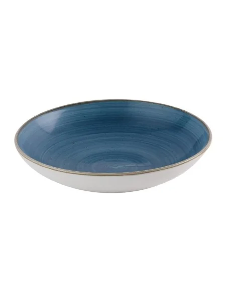 Assiettes coupe ronde Churchill Stonecast Java Blue Evolve 247mm (Lot de 12)