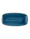 Assiettes oblongues Churchill Stonecast Java Blue 350mm x 187mm (Lot de 6)