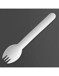 Cuillères en papier Fiesta Compostable 160 mm (lot de 100)