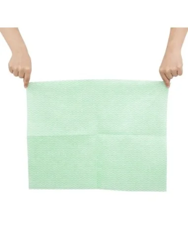 Chiffons non tissés très résistants Jantex verts (lot de 25)