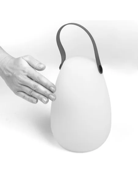 Lampe de table LED rechargeable Tristar coloris blanc chaud