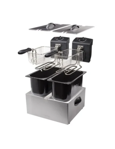 Friteuse double Tristar FR-6937 inox 2 x 3L