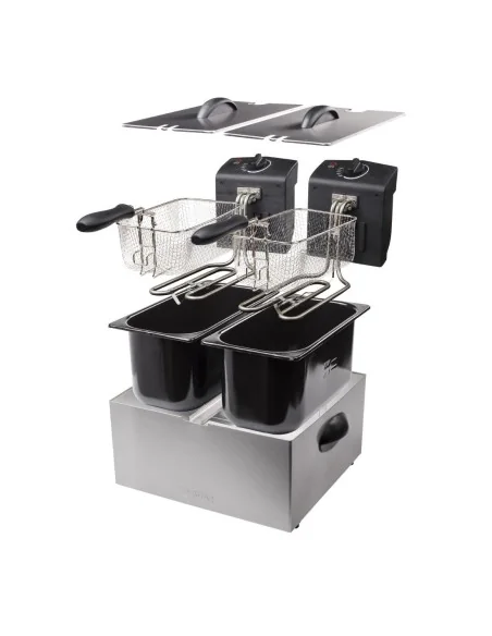 Friteuse double Tristar FR-6937 inox 2 x 3L