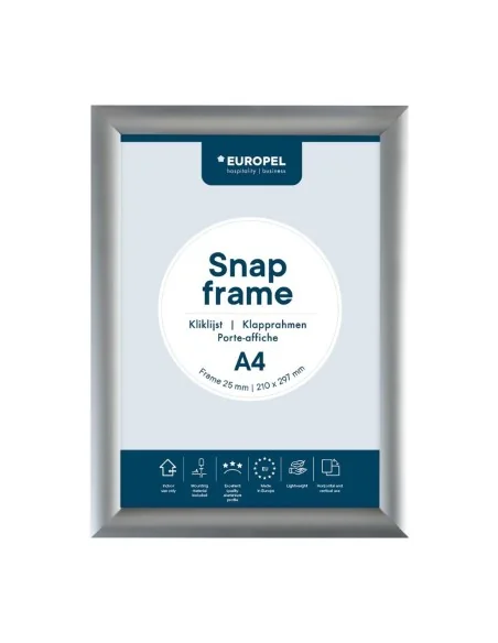 Cadre clipsable en aluminium Europel A4 25mm