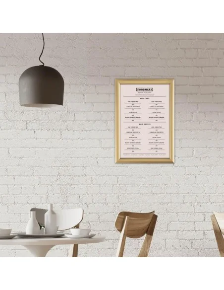 Cadre clipsable Europel A4 25mm doré