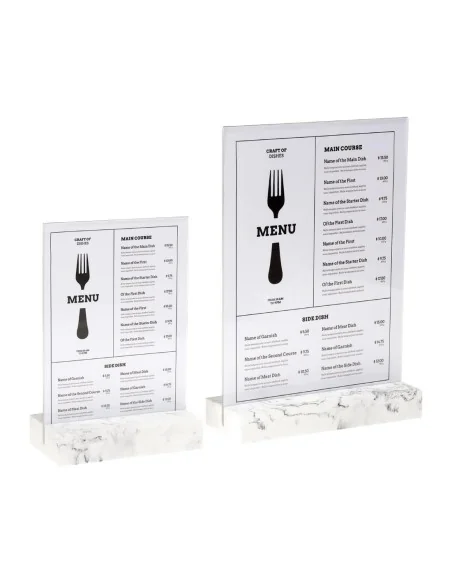 Présentoir de table Europel A4 polystone blanc