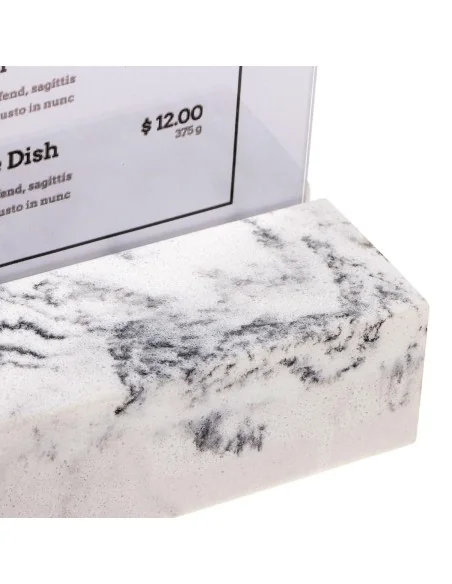 Présentoir de table Europel A5 polystone blanc