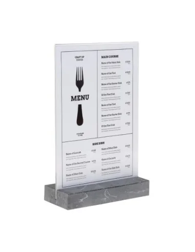 Présentoir de table Europel A4 polystone anthracite