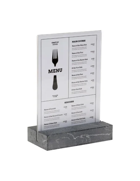 Présentoir de table Europel A5 polystone anthracite