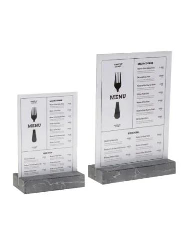 Présentoir de table Europel A5 polystone anthracite