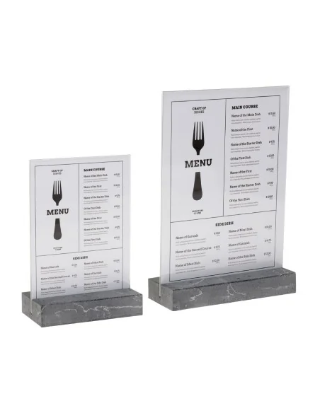 Présentoir de table Europel A5 polystone anthracite