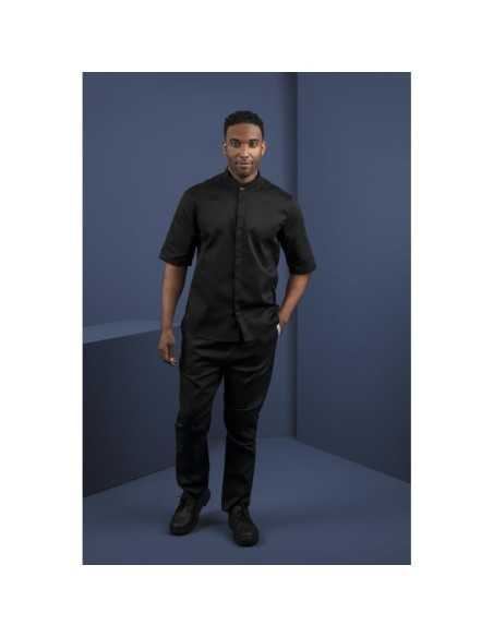 Veste col officier Southside noire - Taille M