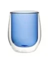 Verres à eau double paroi Utopia bleus 27 cl (lot de 6)
