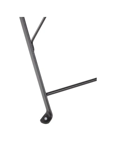 Ensemble table et 2 chaises pliantes d'extérieur en acier noir Bolero 