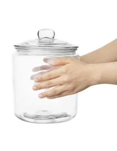 Ensemble de bocaux à biscuits en verre Olympia 6350ml et 3800ml