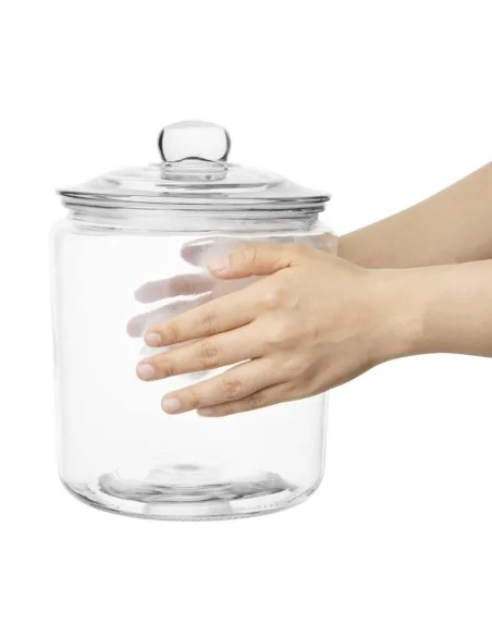 Ensemble de bocaux à biscuits en verre Olympia 6350ml et 3800ml