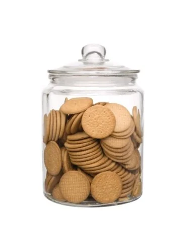 Ensemble de bocaux à biscuits en verre Olympia 6350ml et 3800ml